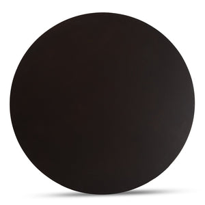 Baxton Studio Baxton Studio Carlin Contemporary Round Dining Set with Upholstered Chairs and Dark Wood Finish 5-PC Carlin-Sand/Dark Brown-5PC Dining Set