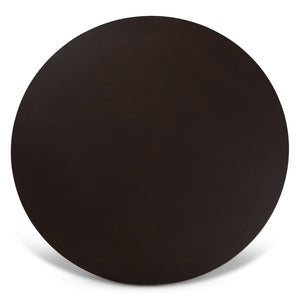 Baxton Studio Baxton Morigan 5-Piece Modern Dining Set with Circular Table & Upholstered Chairs for Stylish Dining Morigan-Sand/Dark Brown-5PC Dining Set