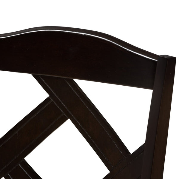 Baxton Studio Baxton Studio Set of 2 Modern Beige Upholstered Dining Chairs with Dark Brown Legs for Style & Comfort RH133C-Dark Brown/Sand-DC