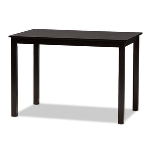 Baxton Studio Baxton Studio Ruth Modern 5-Piece Compact Dining Set with Beige Upholstered Chairs & Brown Table RH133C-Dark Brown/Sand Dining Set