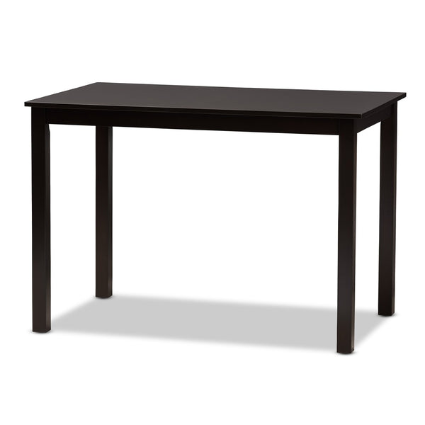 Baxton Studio Baxton Studio Ruth Modern 5-Piece Compact Dining Set with Beige Upholstered Chairs & Brown Table RH133C-Dark Brown/Sand Dining Set