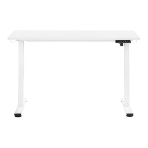 OSP Home Furnishings Primo Electric Sit Stand Desk with Laminate Top and Heavy Duty Steel Frame for Home Office 48"W PMO4823-WH