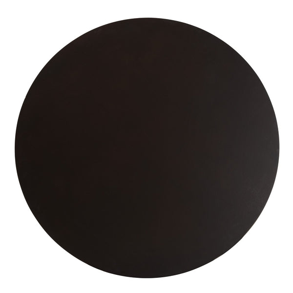 Baxton Studio Baxton Studio Modern Espresso Faux Leather Dining Set with Round Table for Cozy Gatherings Asli 5-Piece Asli-Dark Brown-5PC Dining Set