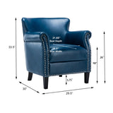 Comfort Pointe Holly Navy Blue Club Chair Navy Blue