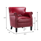 Comfort Pointe Holly Red Club Chair Red