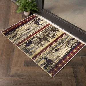 English Elm Nature'S Nest Lodge Area Rug - Soft, Durable 5'3" X 7'3" Rustic Charm For High-Traffic Spaces B186P180957
