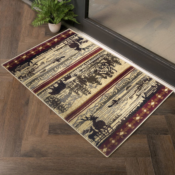 English Elm Nature'S Nest Lodge Area Rug - Soft, Durable 5'3" X 7'3" Rustic Charm For High-Traffic Spaces B186P180957