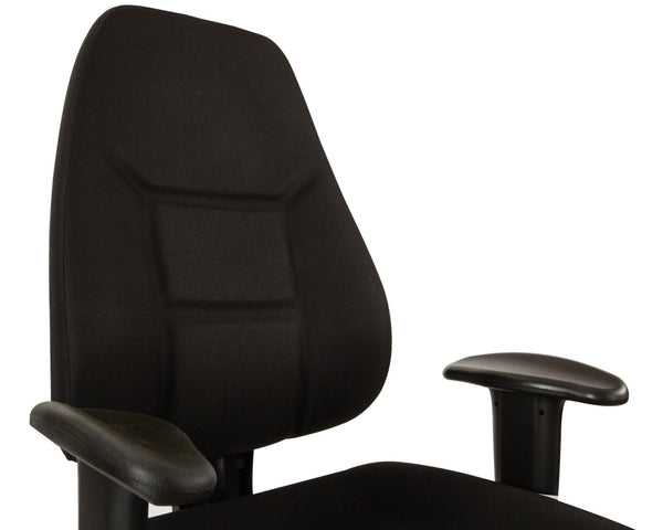 OSP Home Furnishings High Back Ergonomic Office Chair with Lumbar Support Adjustable Arms and Tilt Control 2907-231