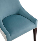 Comfort Pointe Jolie Upholstered Dining Chair -Seafoam Seafoam/Snow, Walnut Finish