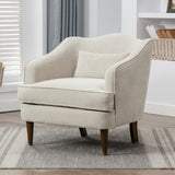 Comfort Pointe Fenton Upholstered Arm Chair Sea Oat