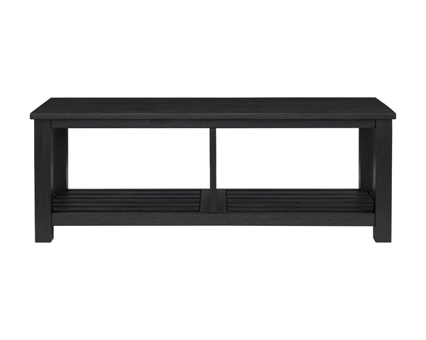 New Pacific Direct Tiburon Tv Bench - Sleek Brushed Black Acacia Wood Design For Modern Media Storage Solutions Alto Black  803516-434-npd