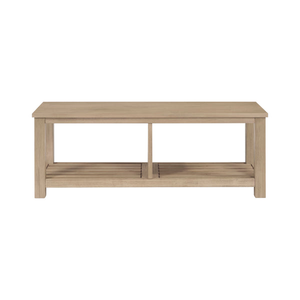 New Pacific Direct Tiburon Tv Bench Drifted Sand, Beige , Solid Acacia Wood 803516-ds-npd