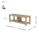 Tiburon TV Bench Drifted Sand, Beige 803516-DS New Pacific Direct