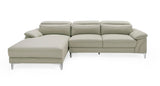 VIG Furniture Divani Casa Sura - Modern Light Grey Leather Left Facing Sectional Sofa VGBNS-1812-LTGRY-LAF