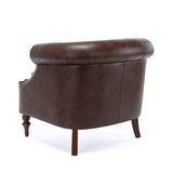 Comfort Pointe Chesterfield Button Tufted Accent Chair Brown