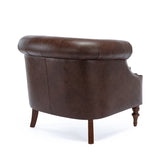 Comfort Pointe Chesterfield Button Tufted Accent Chair Brown