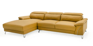 VIG Furniture Divani Casa Sura - Modern Camel Leather Left Facing Sectional Sofa VGBNS-1812-CML-LAF