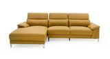 VIG Furniture Divani Casa Sura - Modern Camel Leather Left Facing Sectional Sofa VGBNS-1812-CML-LAF