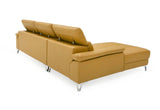 VIG Furniture Divani Casa Sura - Modern Camel Leather Left Facing Sectional Sofa VGBNS-1812-CML-LAF