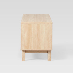 Tromso Modern 58" 2-Door TV Stand in Coastal Oak - Stylish Storage Solution for TVs Up to 65"