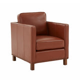 Comfort Pointe Cheshire Top Grain Leather Arm Chair Caramel