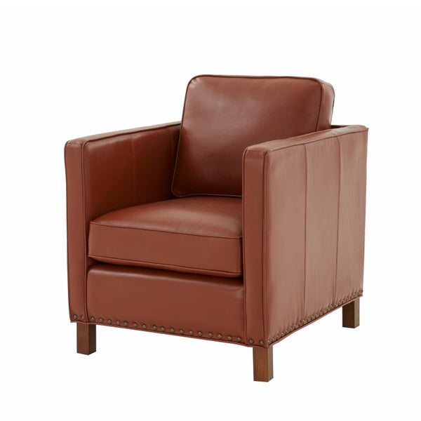 Comfort Pointe Cheshire Top Grain Leather Arm Chair Caramel