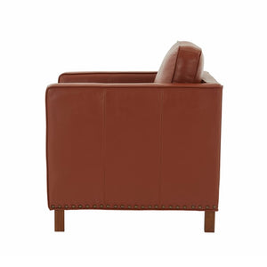 Comfort Pointe Cheshire Top Grain Leather Arm Chair Caramel