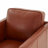 Comfort Pointe Cheshire Top Grain Leather Arm Chair Caramel