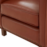 Comfort Pointe Cheshire Top Grain Leather Arm Chair Caramel