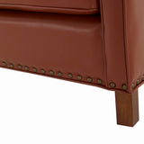 Comfort Pointe Cheshire Top Grain Leather Arm Chair Caramel