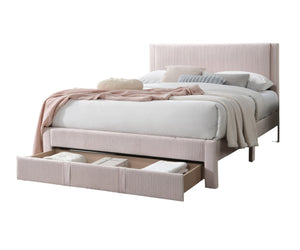 English Elm Contemporary Corduroy Upholstered Full Storage Bed Plush Tufted Headboard Bedroom B011P417517