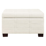 OSP Home Furnishings Detour Strap Ottoman Linen