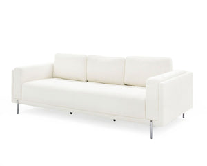 VIG Furniture Divani Casa Schmidt - Modern Off White Fabric Sofa + 2 Chairs VGKK-KF.7020-SET-OFWHT