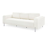 VIG Furniture Divani Casa Schmidt - Modern Off White Fabric Sofa + 2 Chairs VGKK-KF.7020-SET-OFWHT