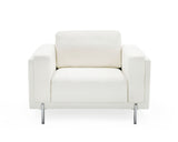 VIG Furniture Divani Casa Schmidt - Modern Off White Fabric Sofa + 2 Chairs VGKK-KF.7020-SET-OFWHT