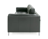 VIG Furniture Divani Casa Schmidt - Modern Black Leather Sofa + 2 Chairs VGKK-KF.7020-SET-BLK