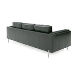 VIG Furniture Divani Casa Schmidt - Modern Black Leather Sofa + 2 Chairs VGKK-KF.7020-SET-BLK