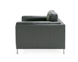 VIG Furniture Divani Casa Schmidt - Modern Black Leather Sofa + 2 Chairs VGKK-KF.7020-SET-BLK