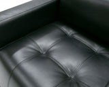 VIG Furniture Divani Casa Schmidt - Modern Black Leather Sofa + 2 Chairs VGKK-KF.7020-SET-BLK