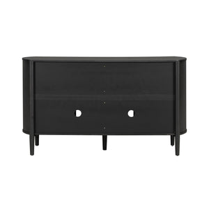 English Elm Christopher Knight Home® - Storage Cabinet: Stylish Black Entryway Console With 4 Doors - Large, Versatile & Durable Design N780P330603B