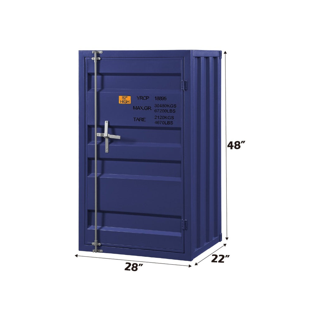English Elm Cargo Industrial Metal Storage Cabinet with Locking Door and Adjustable Shelves for Loft B2726P411564