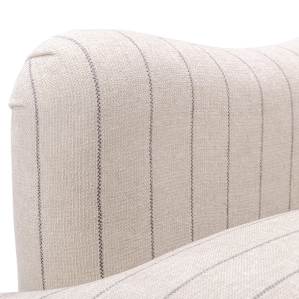 Comfort Pointe Seville Sea Oat Striped Arm Chair Sea Oat / walnut