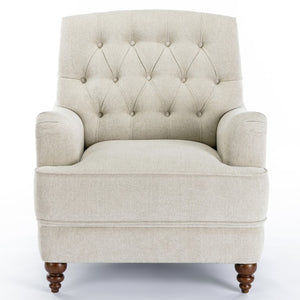 Comfort Pointe Bingham Tufted Arm Chair Sea Oat
