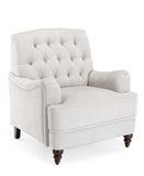 Comfort Pointe Bingham Tufted Arm Chair Oatmeal