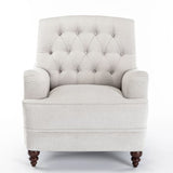 Comfort Pointe Bingham Tufted Arm Chair Oatmeal