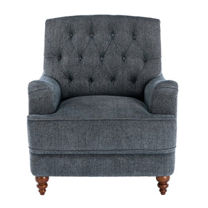 Comfort Pointe Bingham Tufted Arm Chair Navy