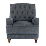 Comfort Pointe Bingham Tufted Arm Chair Navy