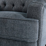 Comfort Pointe Bingham Tufted Arm Chair Navy