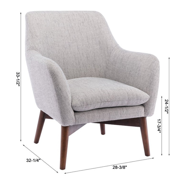 Comfort Pointe Paris Accent Chair in Performance Fabric Sea Oat