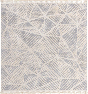 Unique Loom Arlo AJ Machine Made Geometric Rug Sandy Beige, Gray/Ivory 9' 10" x 9' 10"